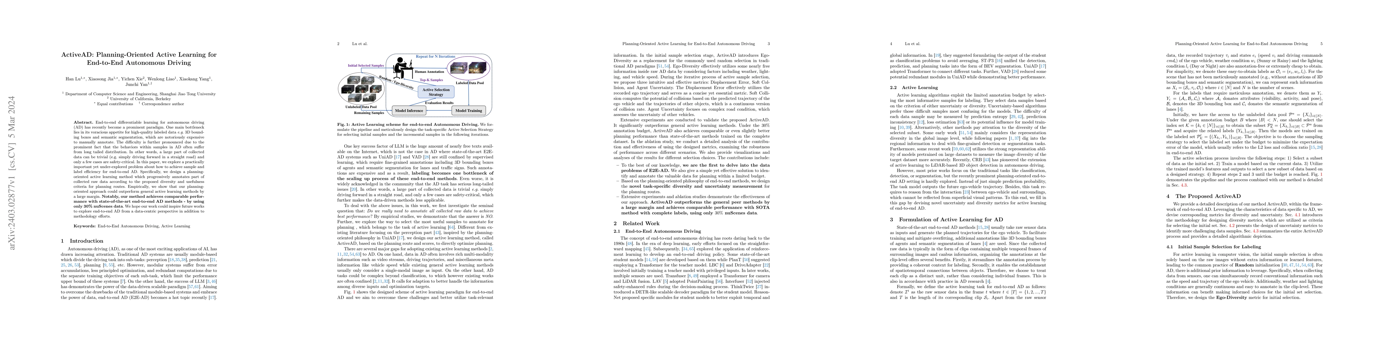 Thumbnail for ActiveAD: Planning-Oriented Active Learning for End-to-End Autonomous
  Driving