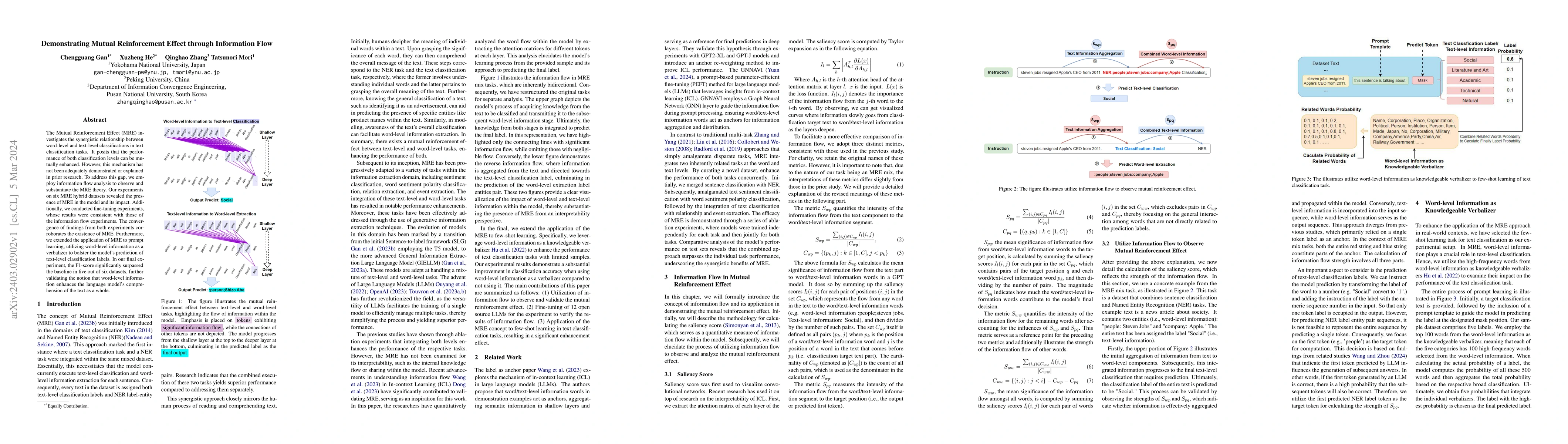 Thumbnail for Demonstrating Mutual Reinforcement Effect through Information Flow