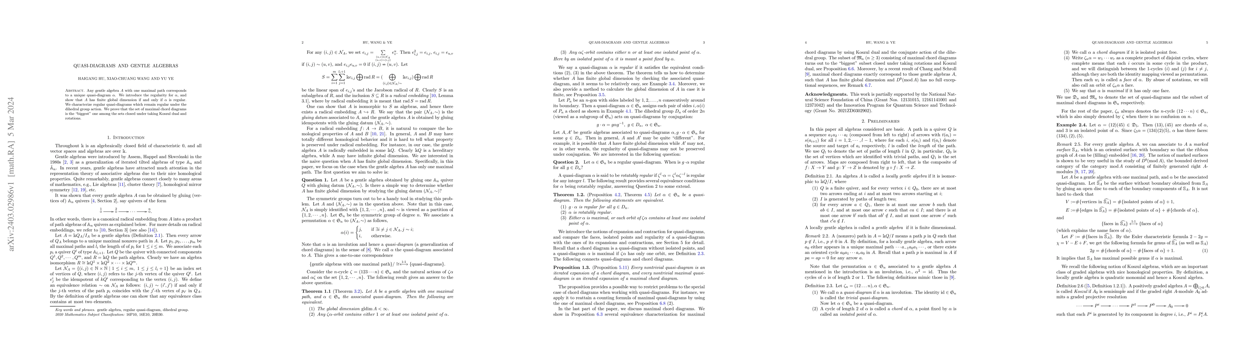 Thumbnail for Quasi-diagrams and gentle algebras