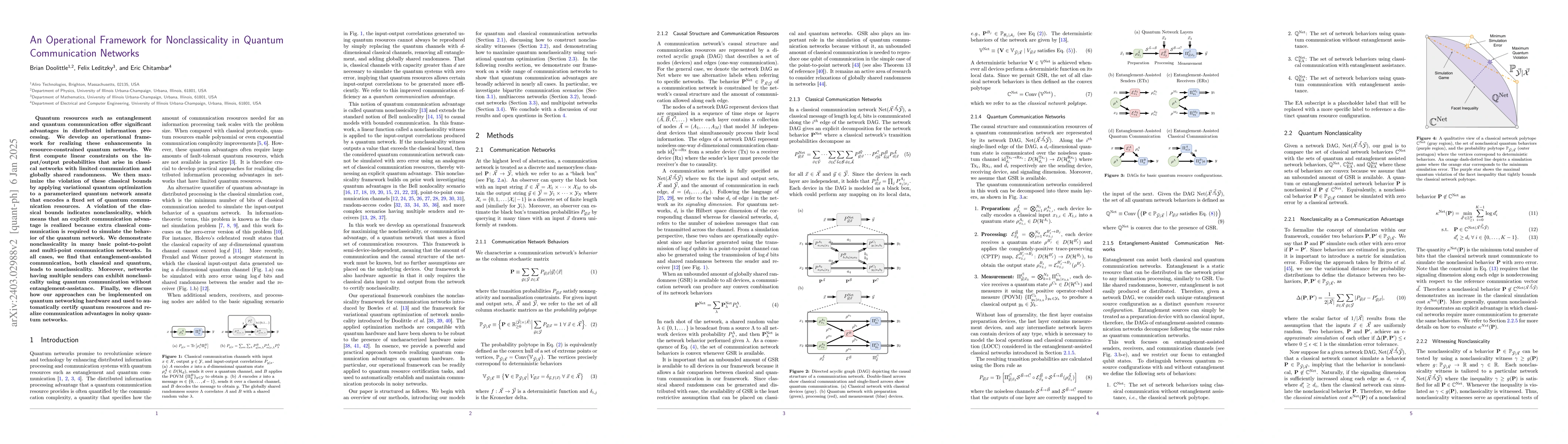 Thumbnail for Operational Nonclassicality in Quantum Communication Networks
