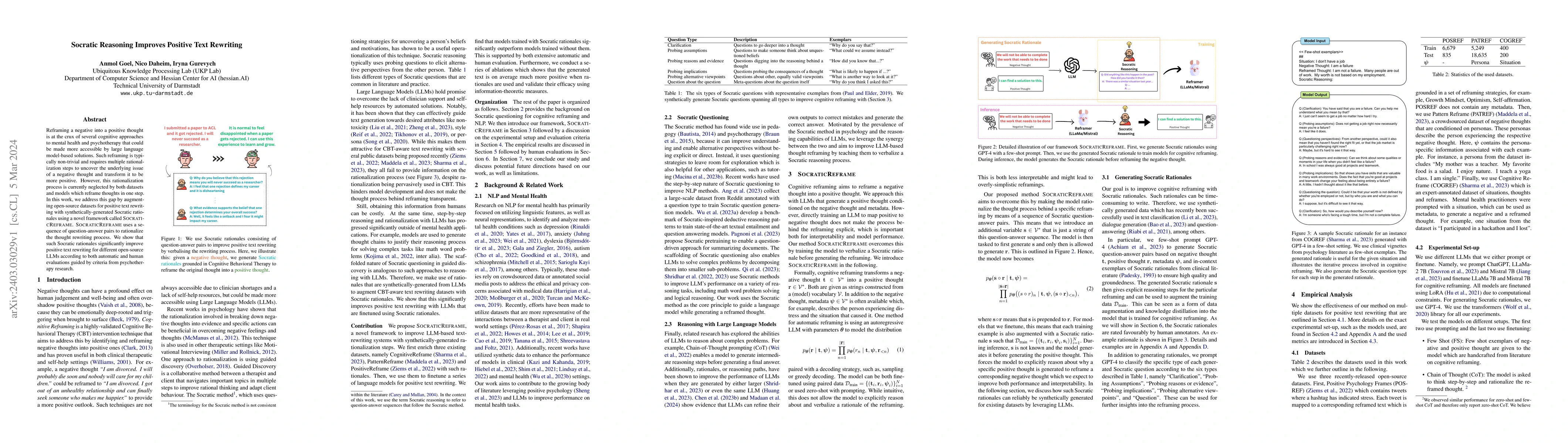 Thumbnail for Socratic Reasoning Improves Positive Text Rewriting
