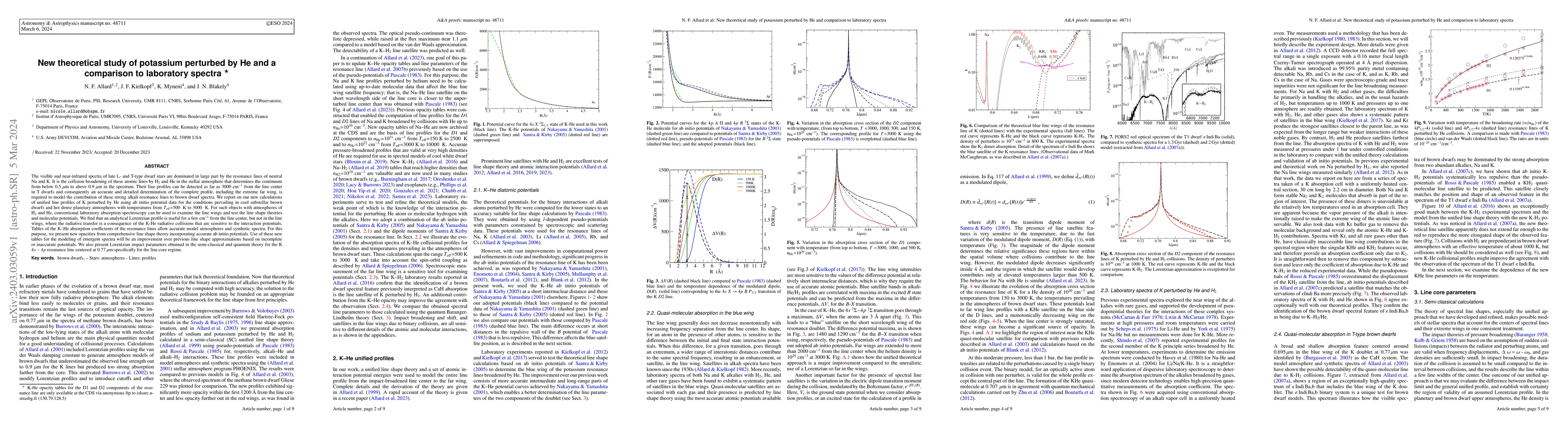 Thumbnail for New theoretical study of potassium perturbed by He and a comparison to
  laboratory spectra
