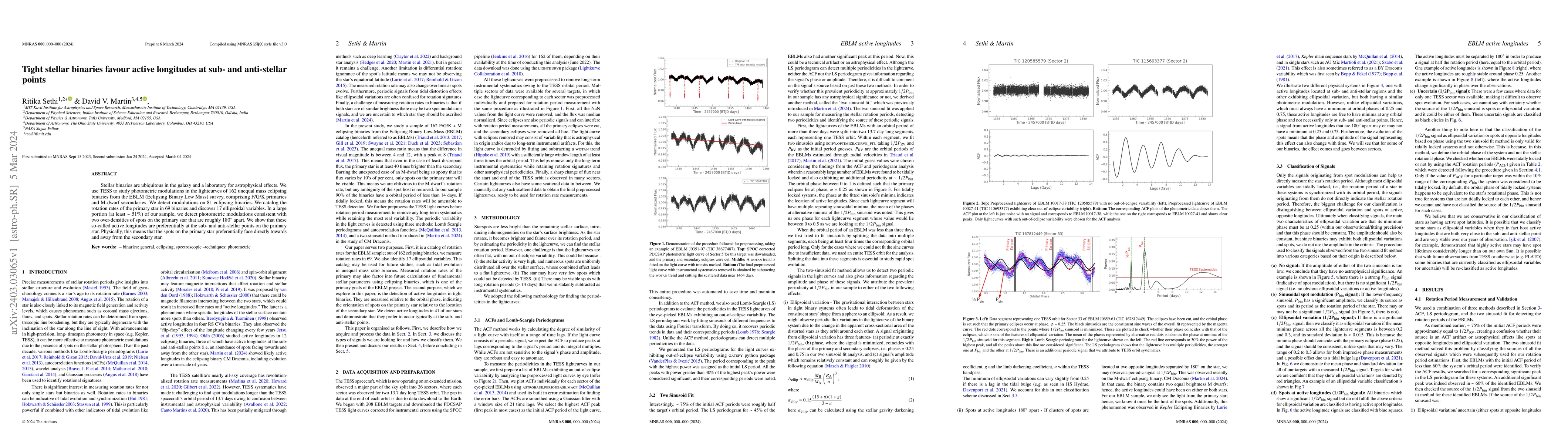Thumbnail for Tight stellar binaries favour active longitudes at sub- and anti-stellar
  points