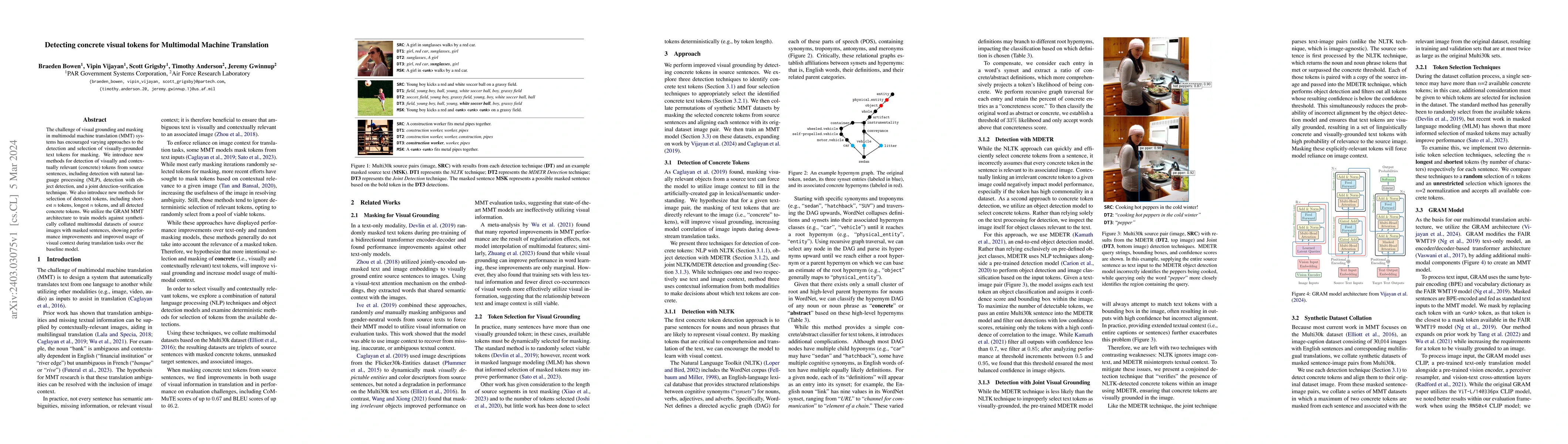 Thumbnail for Detecting Concrete Visual Tokens for Multimodal Machine Translation