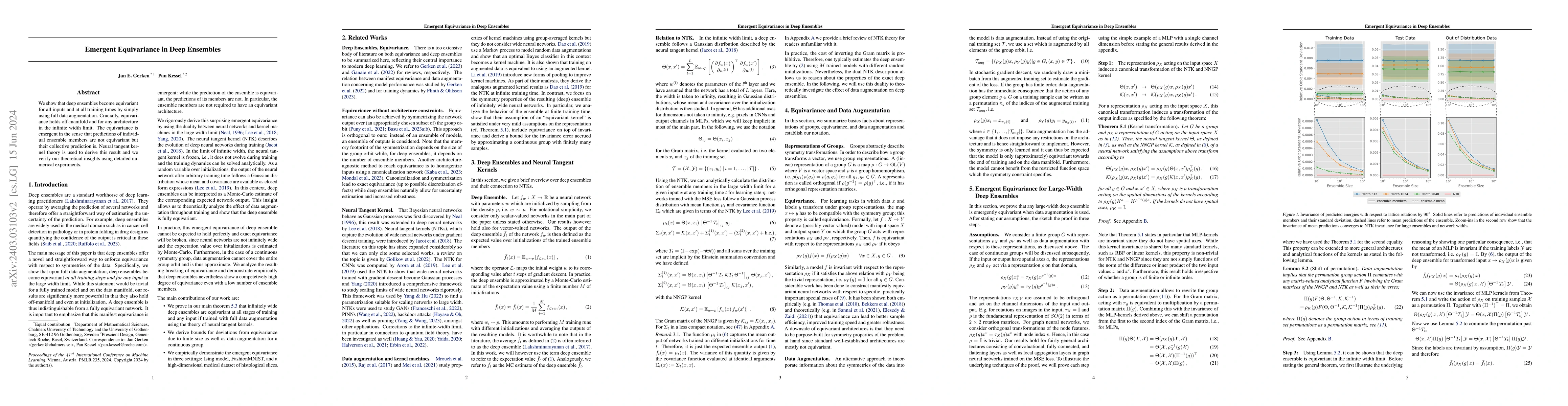 Thumbnail for Emergent Equivariance in Deep Ensembles