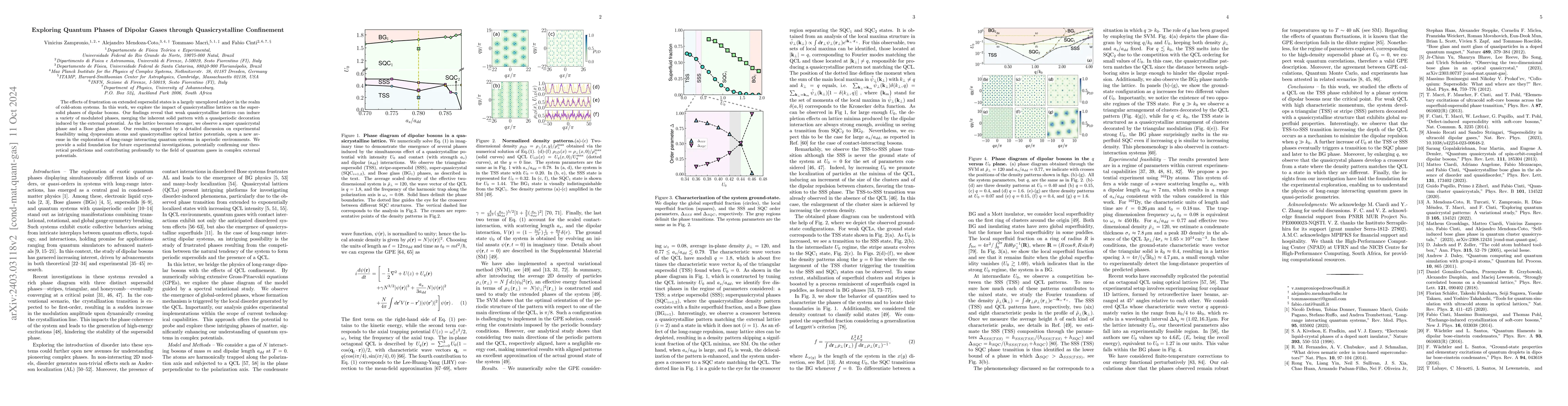 Thumbnail for Exploring Quantum Phases of Dipolar Gases through Quasicrystalline
  Confinement