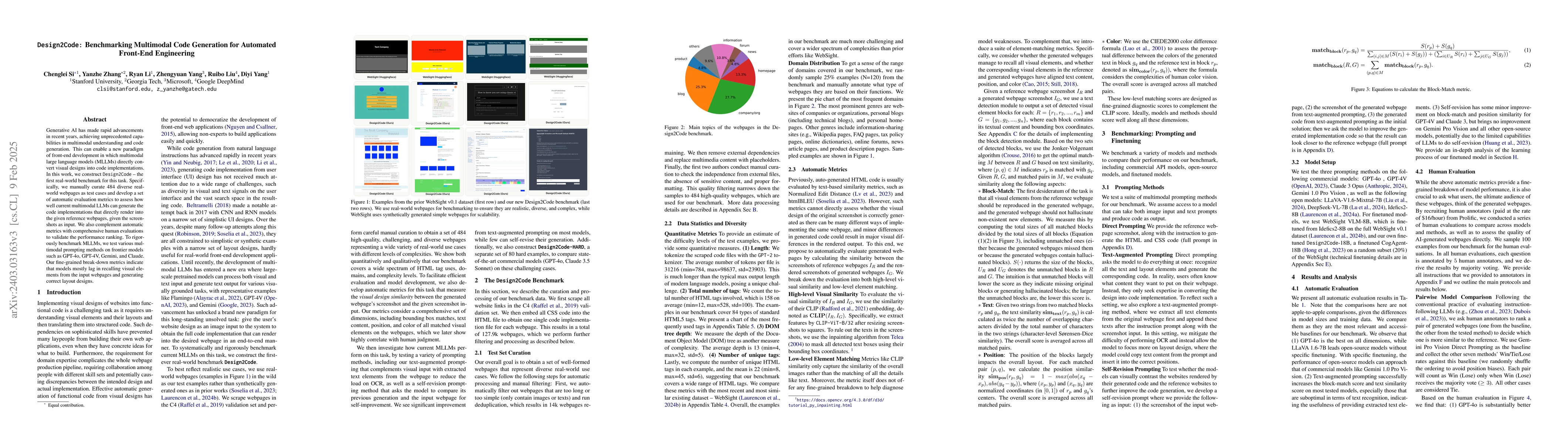 Thumbnail for Design2Code: How Far Are We From Automating Front-End Engineering?