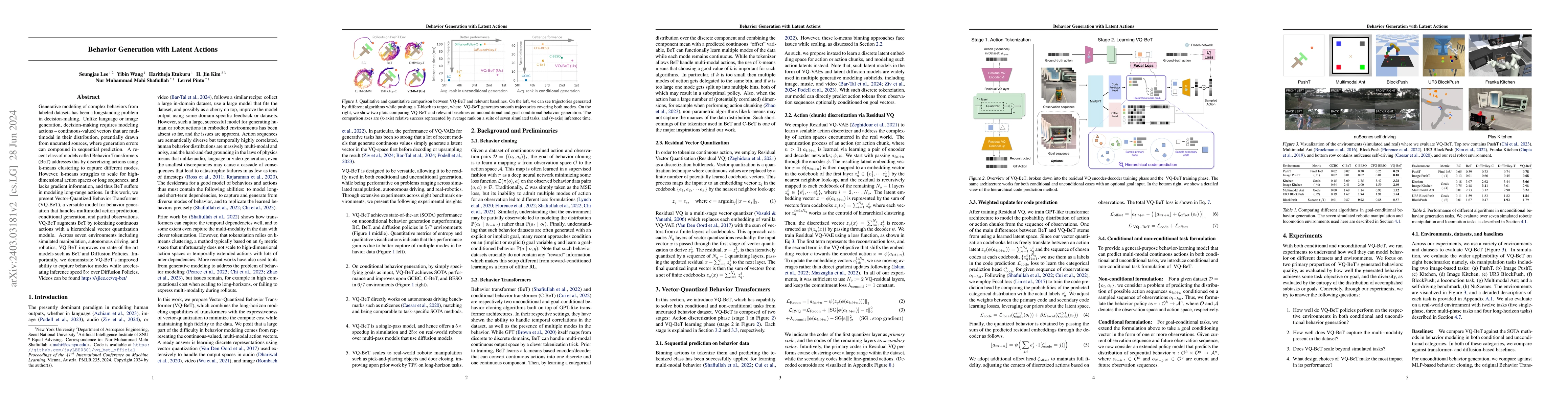 Thumbnail for Behavior Generation with Latent Actions