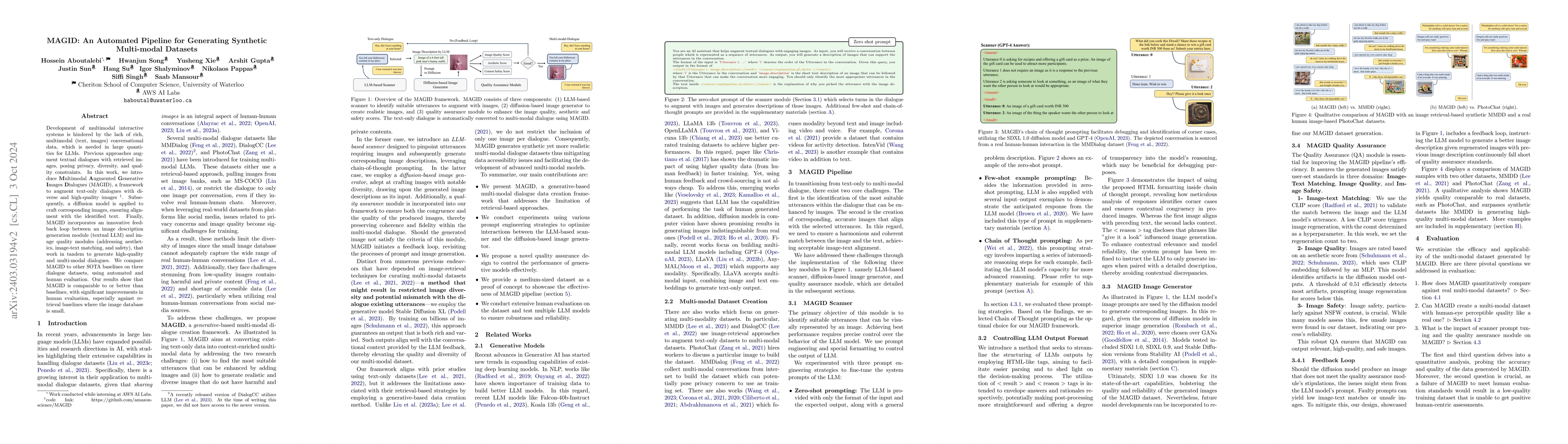 Thumbnail for MAGID: An Automated Pipeline for Generating Synthetic Multi-modal
  Datasets