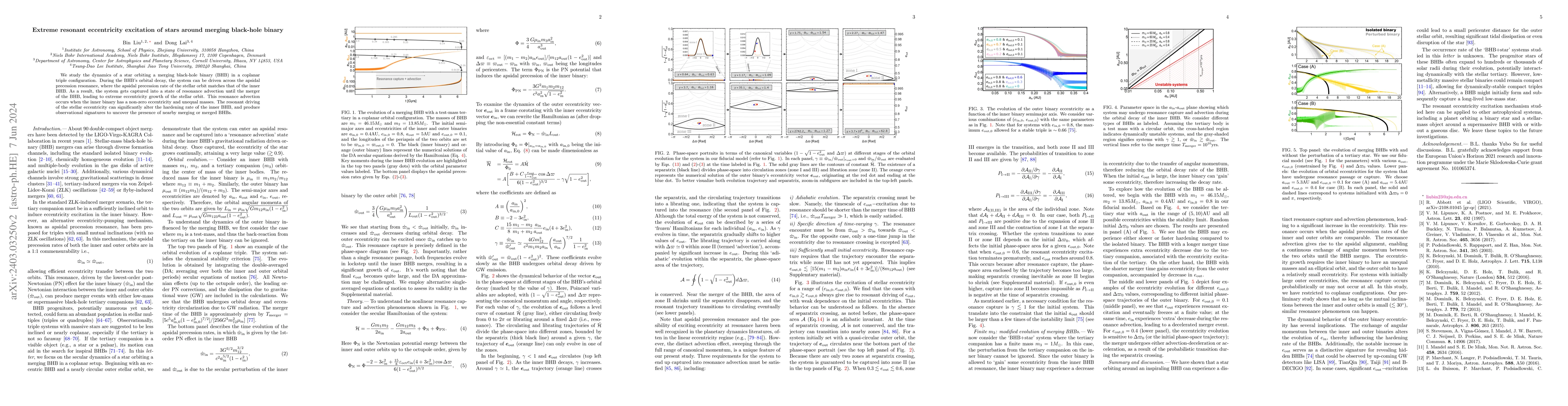 Thumbnail for Extreme resonant eccentricity excitation of stars around merging
  black-hole binary
