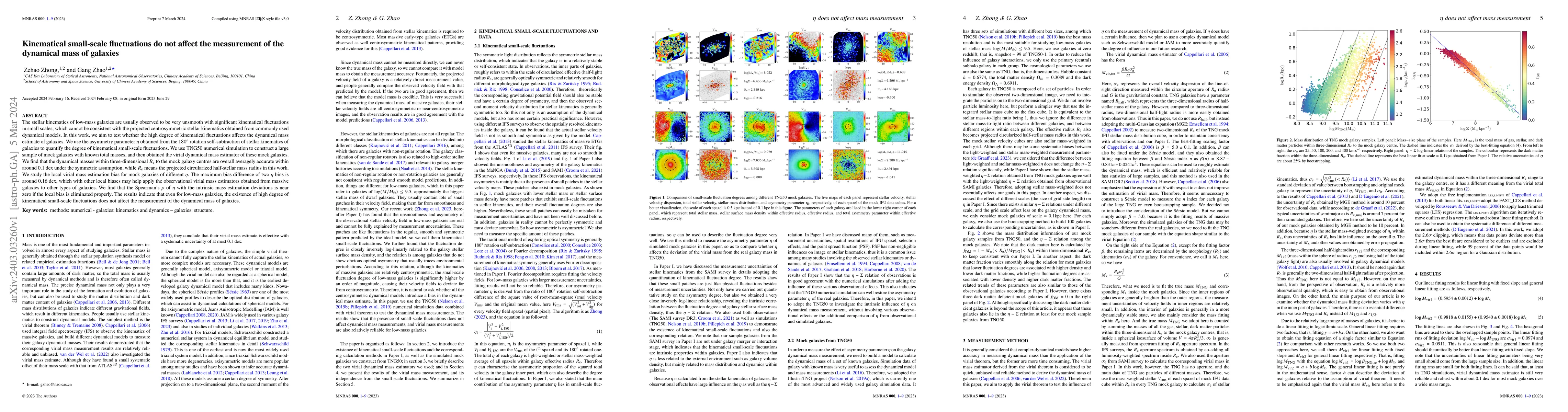 Thumbnail for Kinematical small-scale fluctuations do not affect the measurement of
  the dynamical mass of galaxies