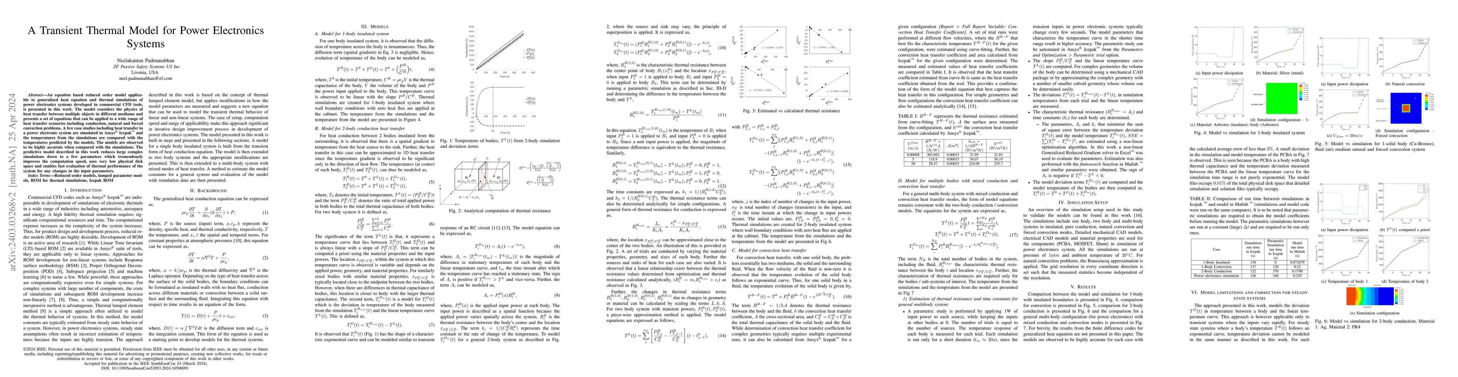 Thumbnail for A Transient Thermal Model for Power Electronics Systems