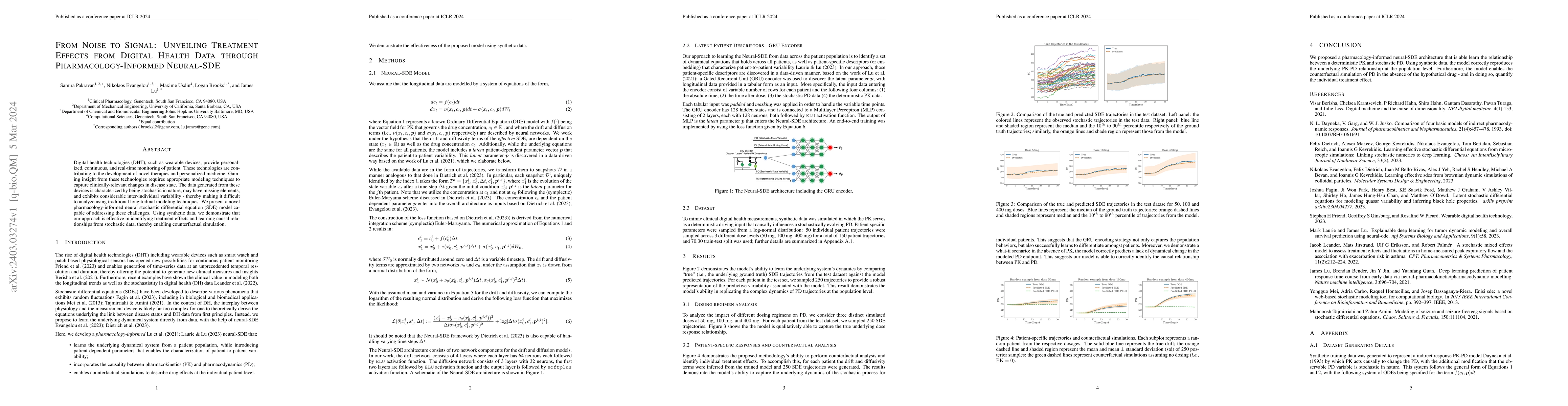 Thumbnail for From Noise to Signal: Unveiling Treatment Effects from Digital Health
  Data through Pharmacology-Informed Neural-SDE
