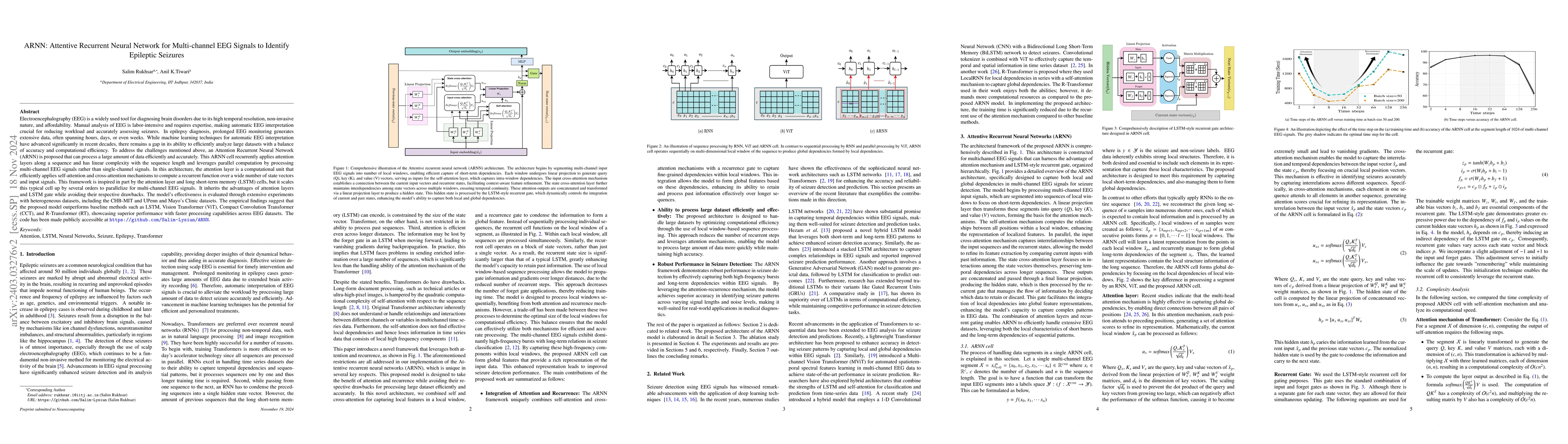 Thumbnail for ARNN: Attentive Recurrent Neural Network for Multi-channel EEG Signals
  to Identify Epileptic Seizures