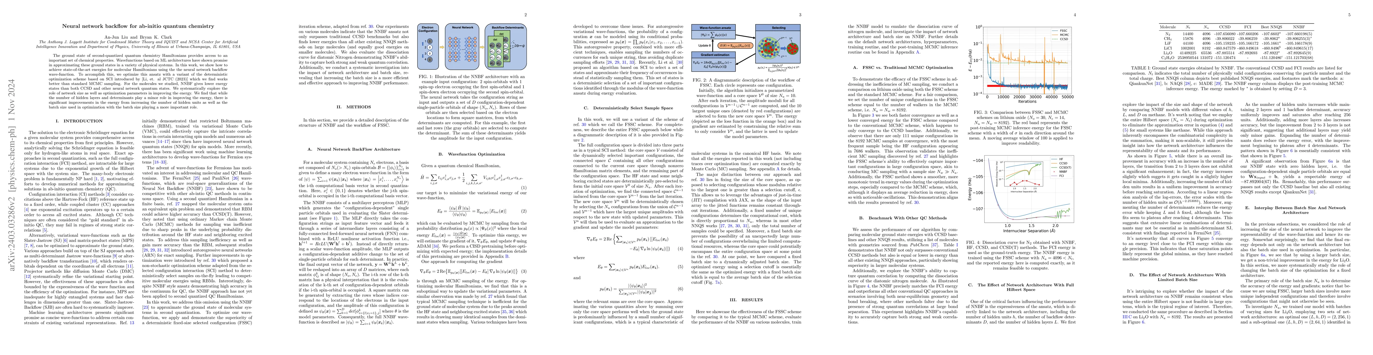 Thumbnail for Neural network backflow for ab-initio quantum chemistry