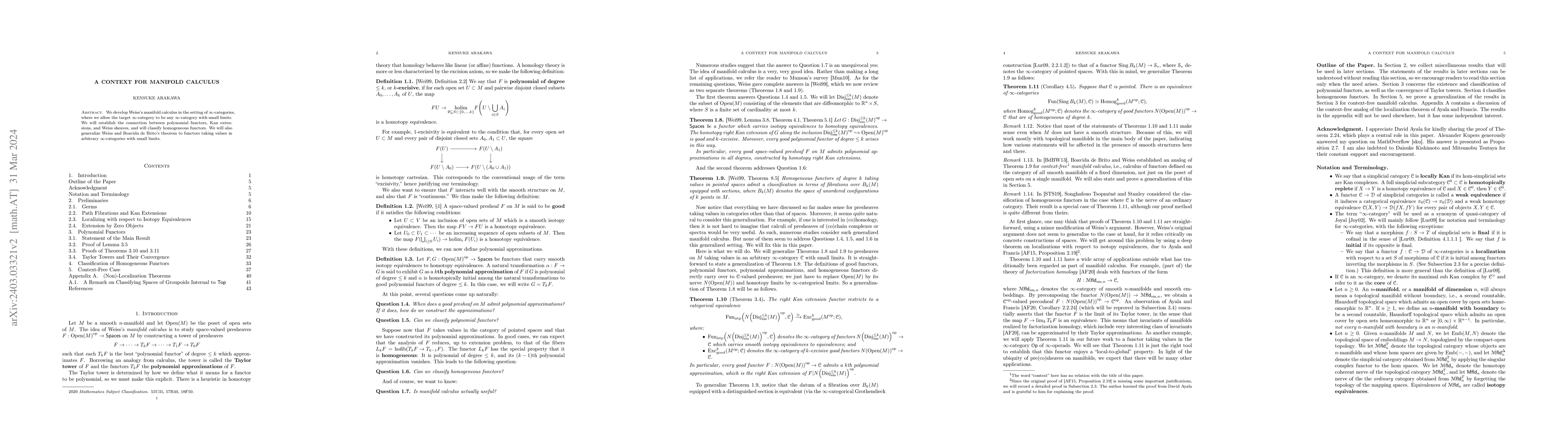 Thumbnail for A Context for Manifold Calculus