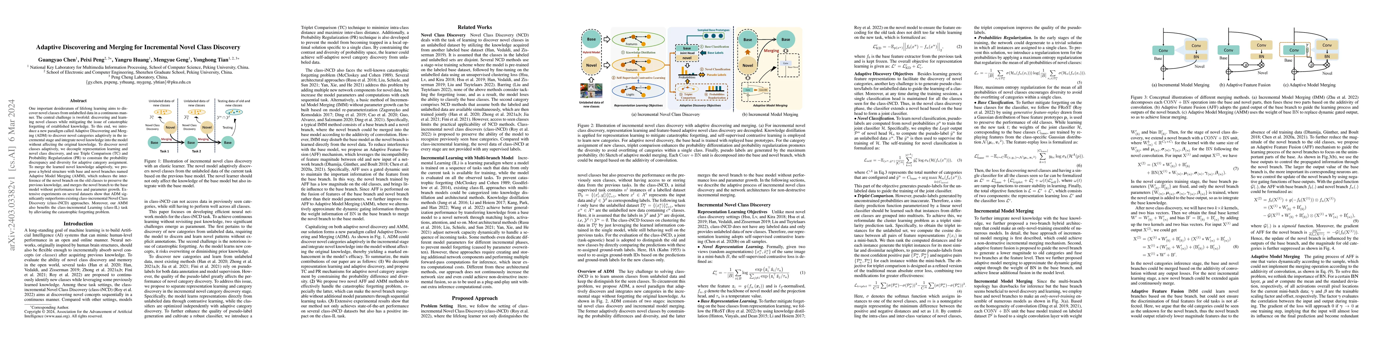 Thumbnail for Adaptive Discovering and Merging for Incremental Novel Class Discovery