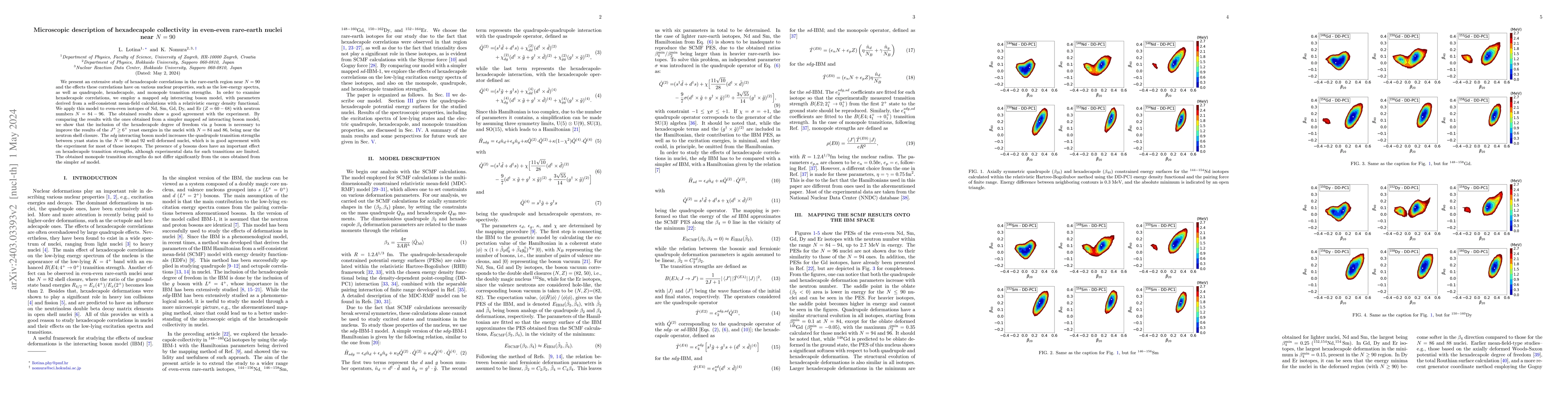 Thumbnail for Microscopic description of hexadecapole collectivity in even-even
  rare-earth nuclei near $N=90$