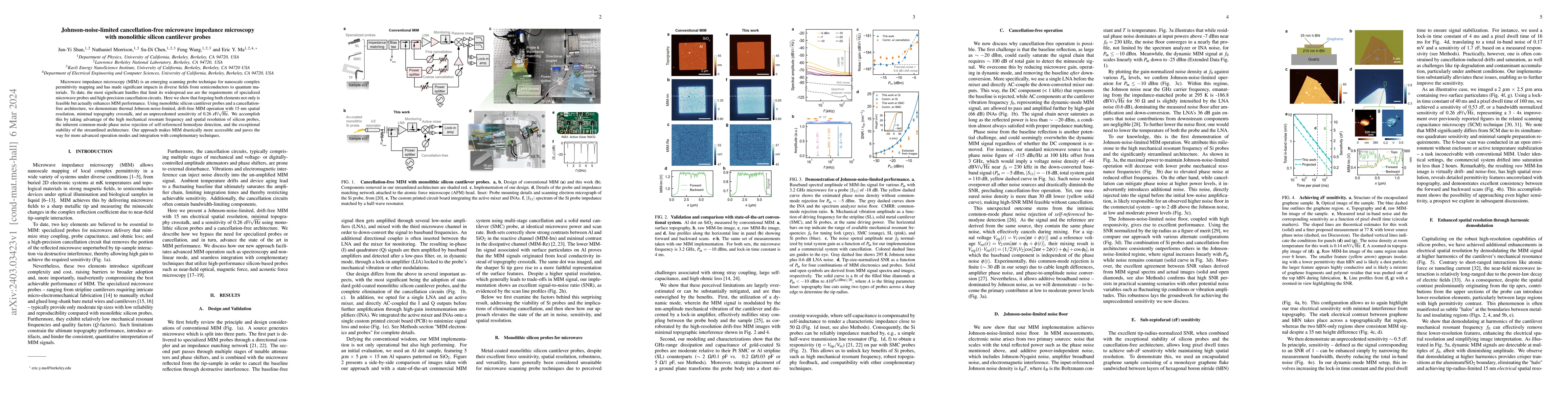 Thumbnail for Johnson-noise-limited cancellation-free microwave impedance microscopy
  with monolithic silicon cantilever probes