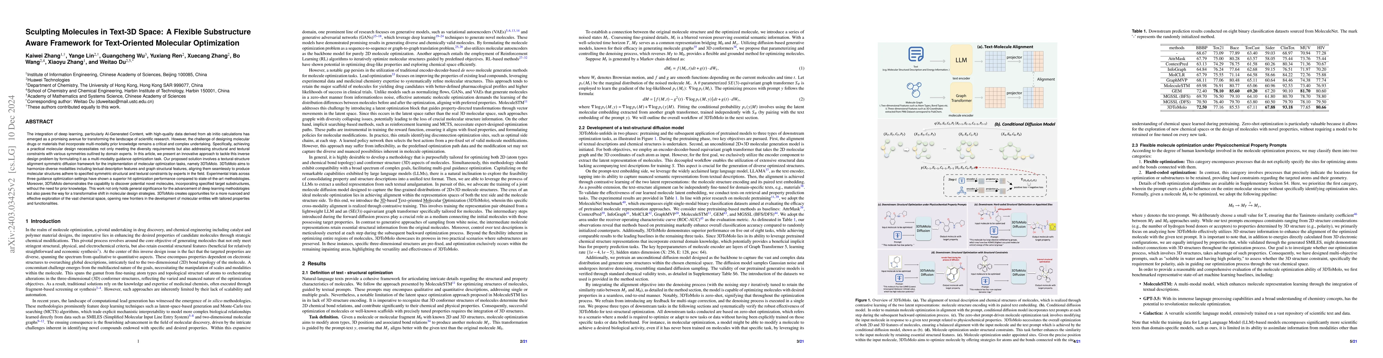Thumbnail for Sculpting Molecules in 3D: A Flexible Substructure Aware Framework for
  Text-Oriented Molecular Optimization