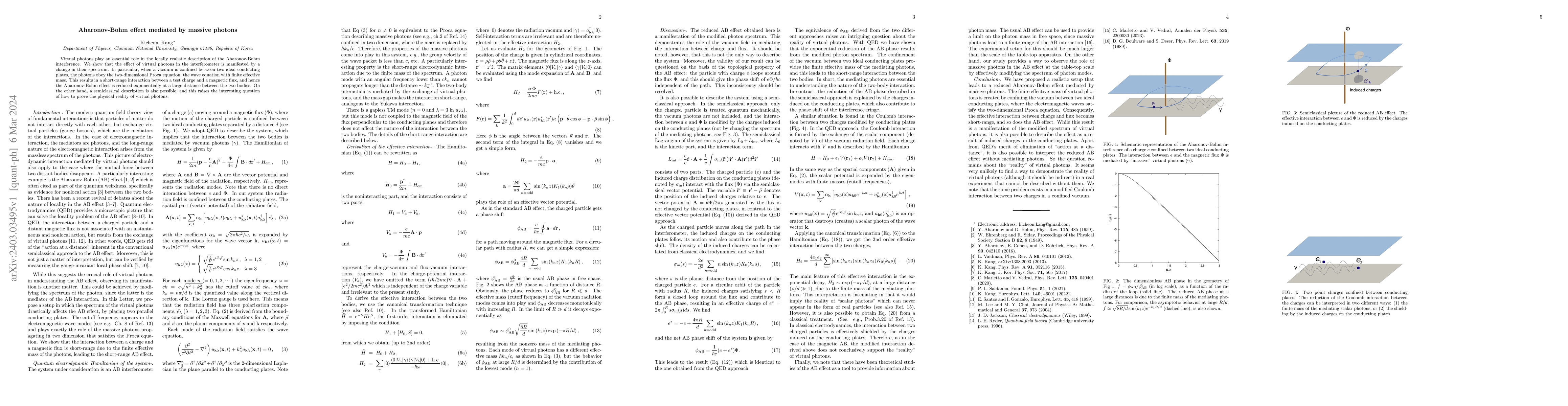 Thumbnail for Aharonov-Bohm effect mediated by massive photons