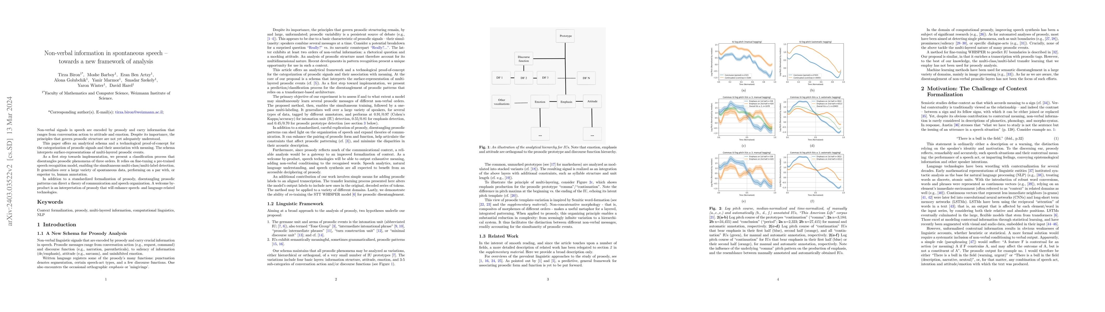 Thumbnail for Non-verbal information in spontaneous speech -- towards a new framework
  of analysis