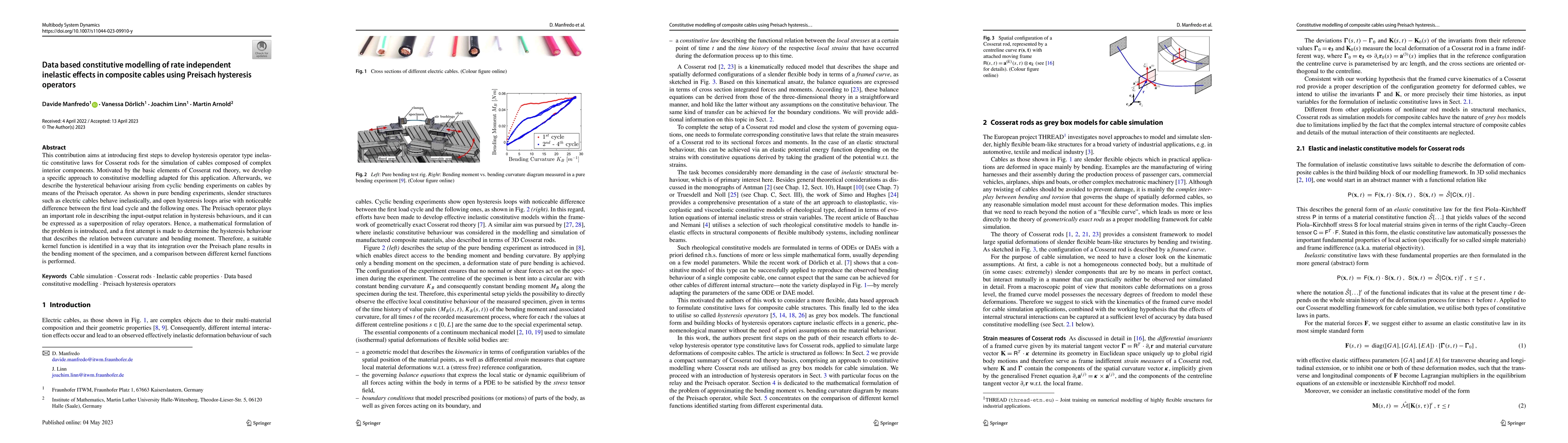 Thumbnail for Data based constitutive modelling of rate independent inelastic effects
  in composite cables using Preisach hysteresis operators