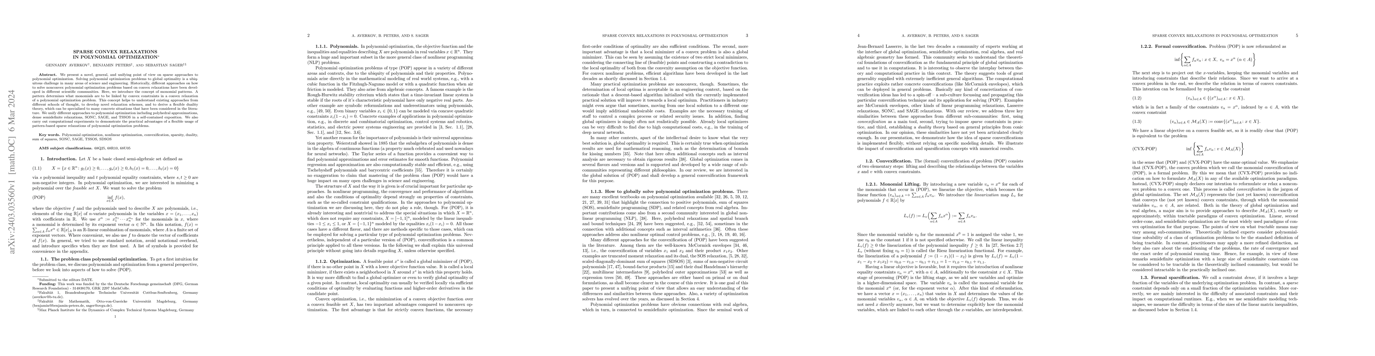 Thumbnail for Sparse convex relaxations in polynomial optimization