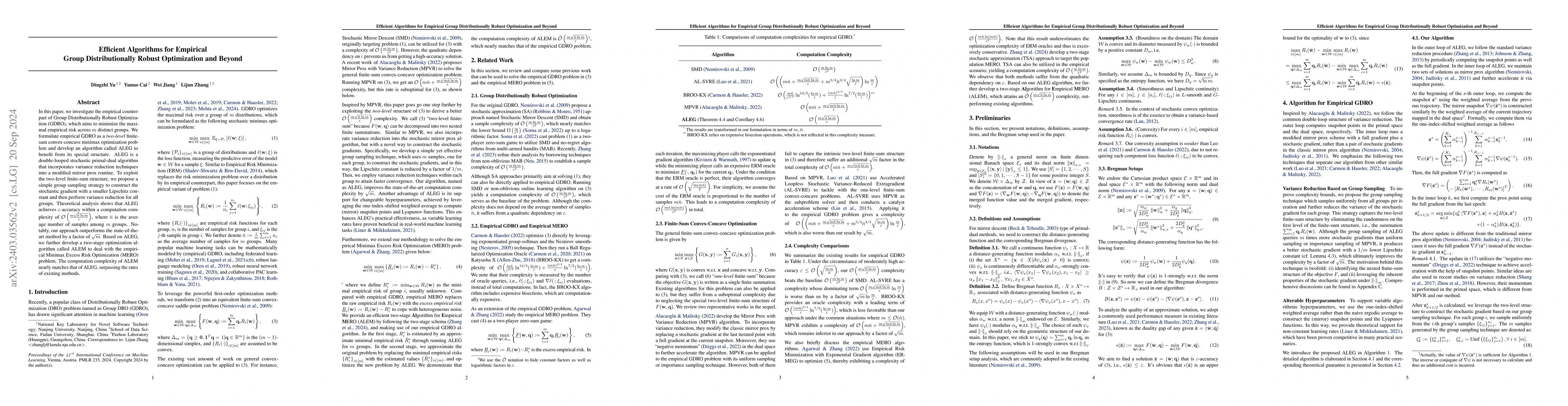Thumbnail for Efficient Algorithms for Empirical Group Distributional Robust
  Optimization and Beyond