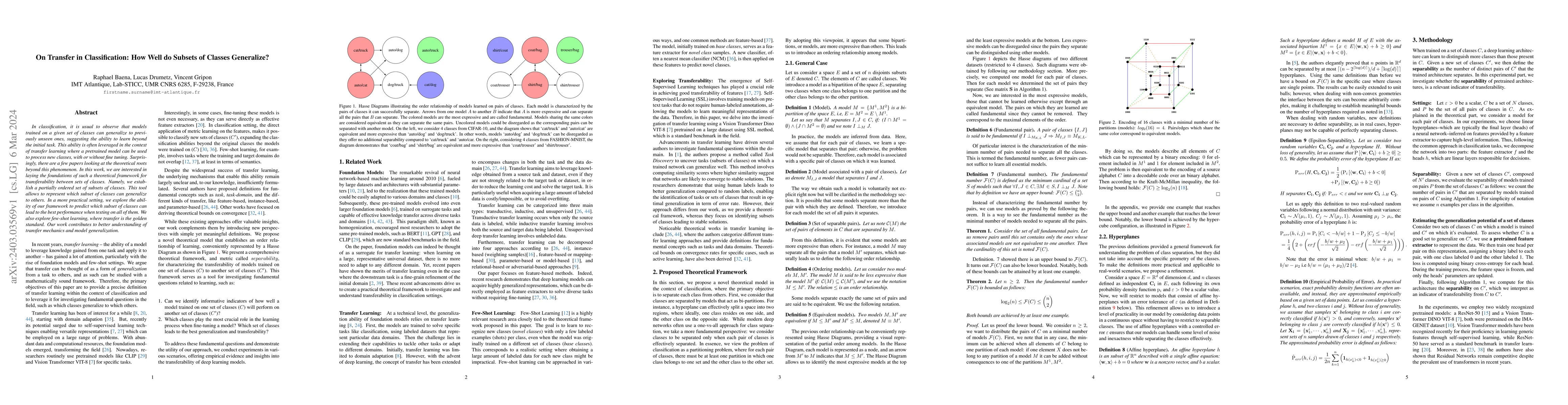 Thumbnail for On Transfer in Classification: How Well do Subsets of Classes
  Generalize?