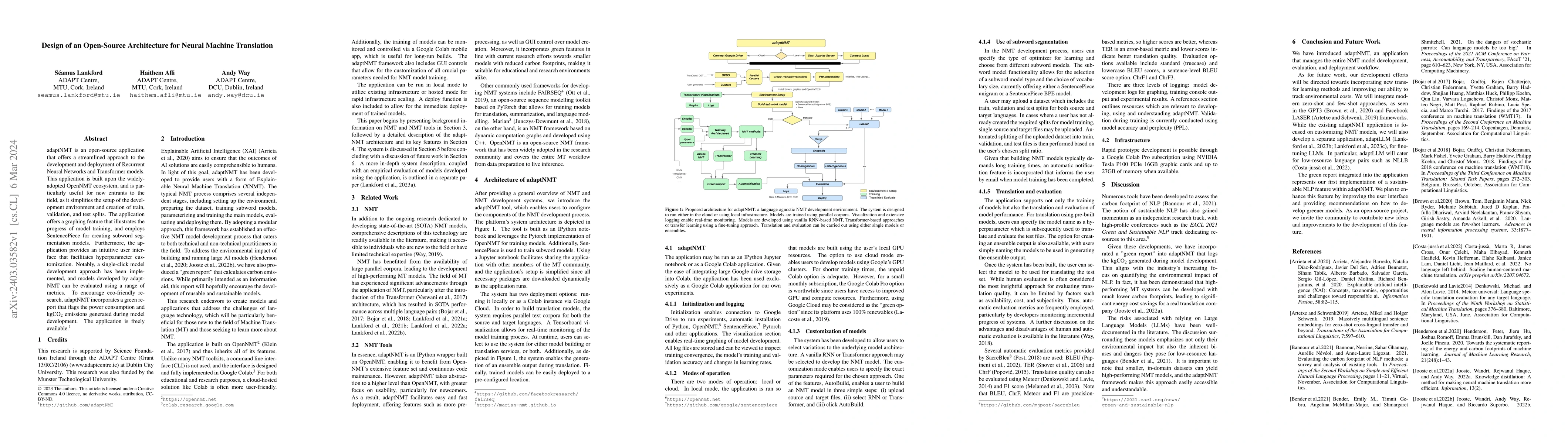 Thumbnail for Design of an Open-Source Architecture for Neural Machine Translation