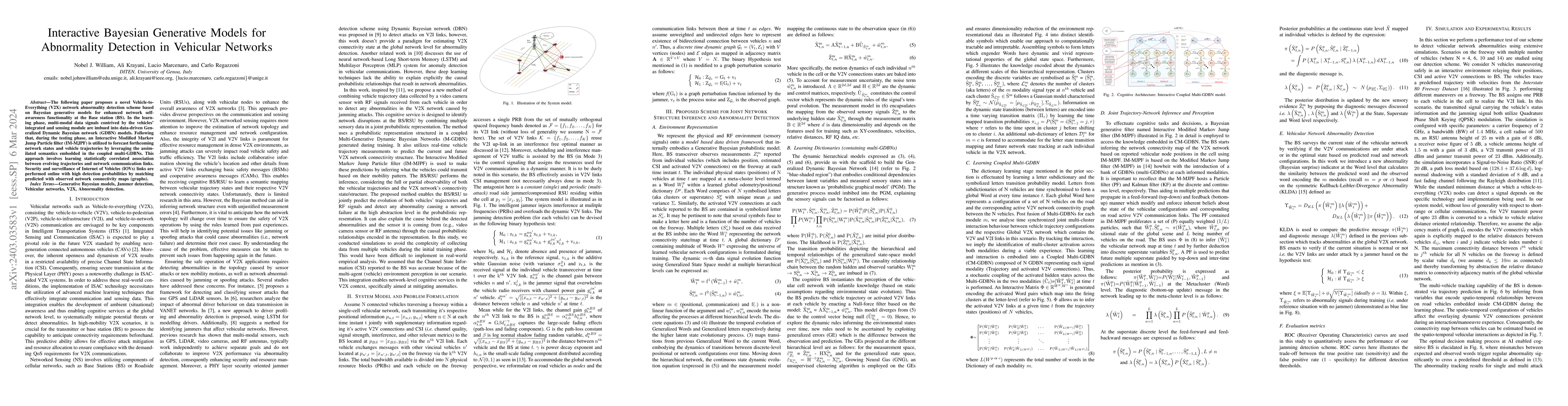 Thumbnail for Interactive Bayesian Generative Models for Abnormality Detection in
  Vehicular Networks