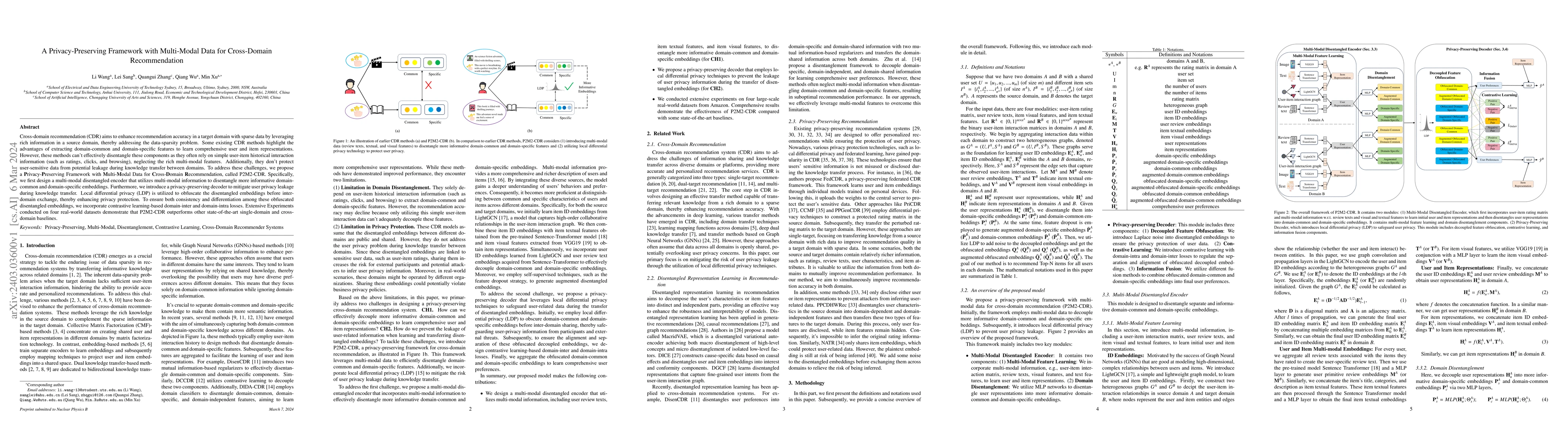 Thumbnail for A Privacy-Preserving Framework with Multi-Modal Data for Cross-Domain
  Recommendation