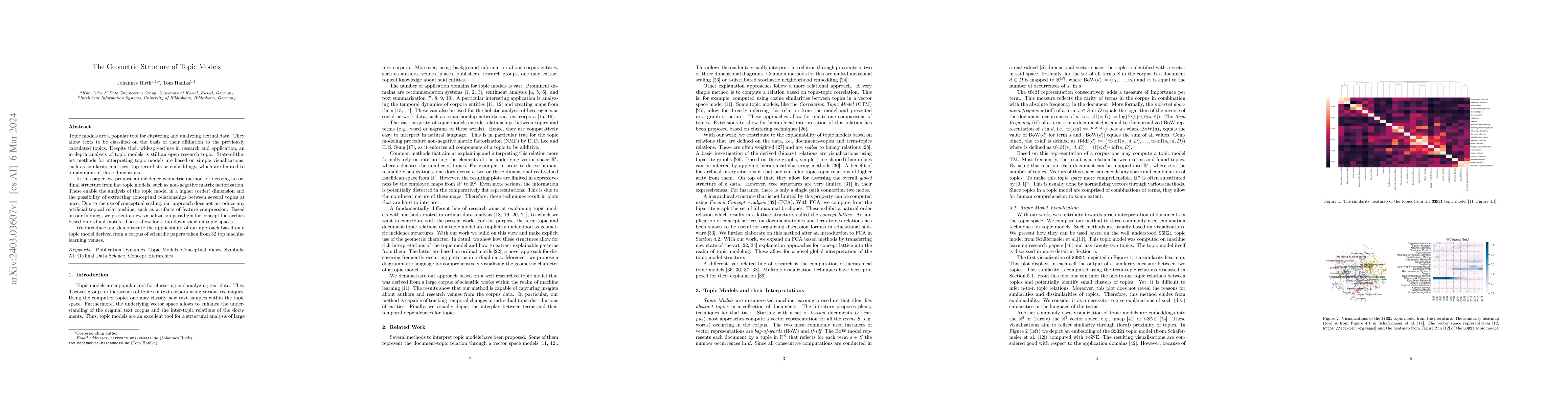Thumbnail for The Geometric Structure of Topic Models