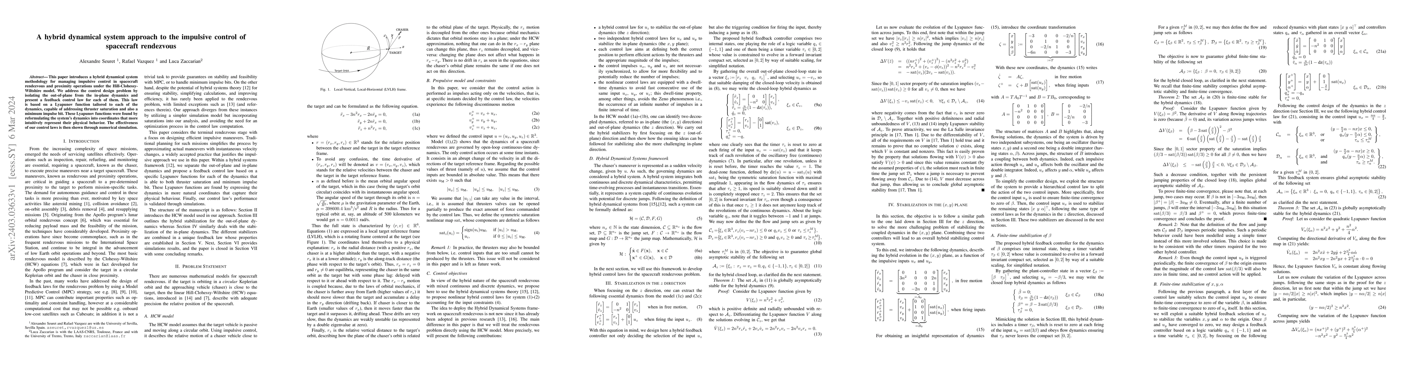 Thumbnail for A hybrid dynamical system approach to the impulsive control of
  spacecraft rendezvous (extended version)