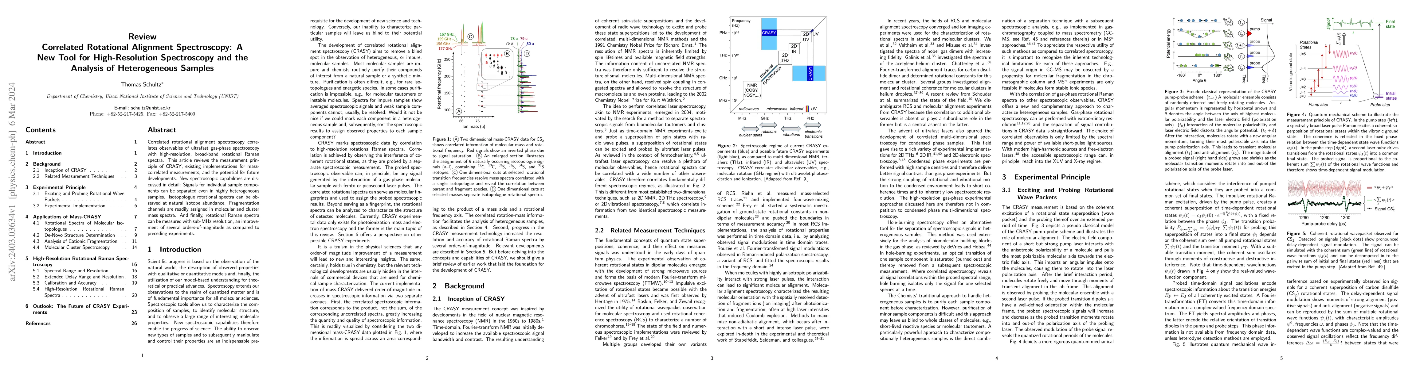 Thumbnail for Correlated Rotational Alignment Spectroscopy: A New Tool for
  High-Resolution Spectroscopy and the Analysis of Heterogeneous Samples
