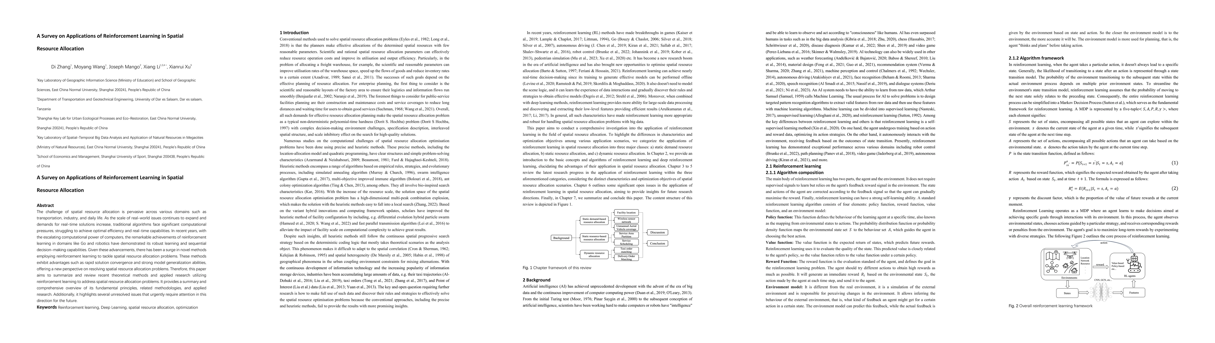 Thumbnail for A Survey on Applications of Reinforcement Learning in Spatial Resource
  Allocation