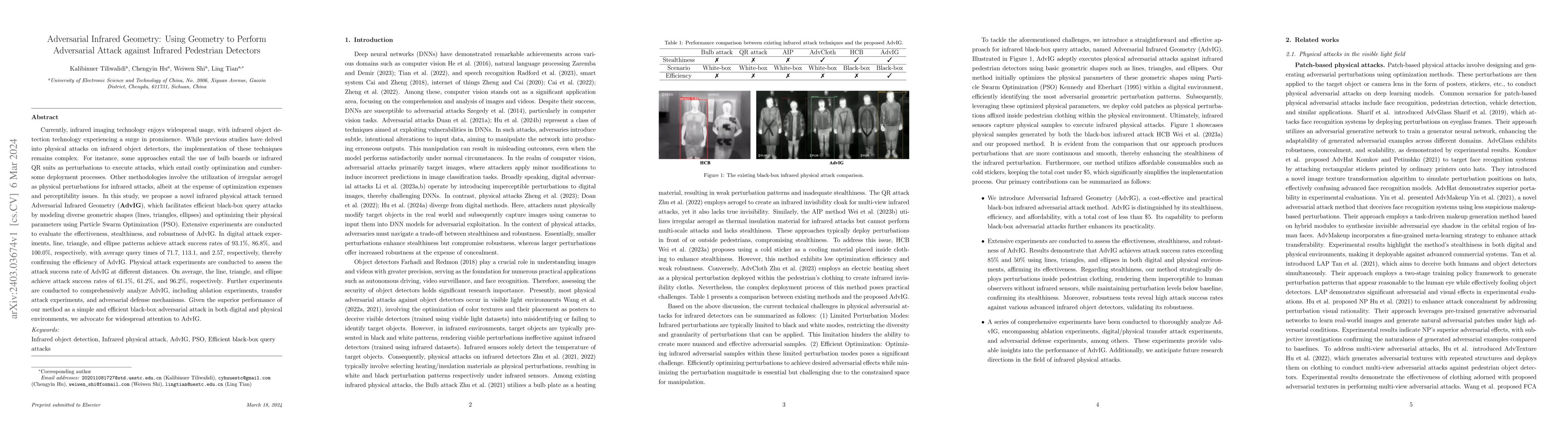 Thumbnail for Adversarial Infrared Geometry: Using Geometry to Perform Adversarial
  Attack against Infrared Pedestrian Detectors