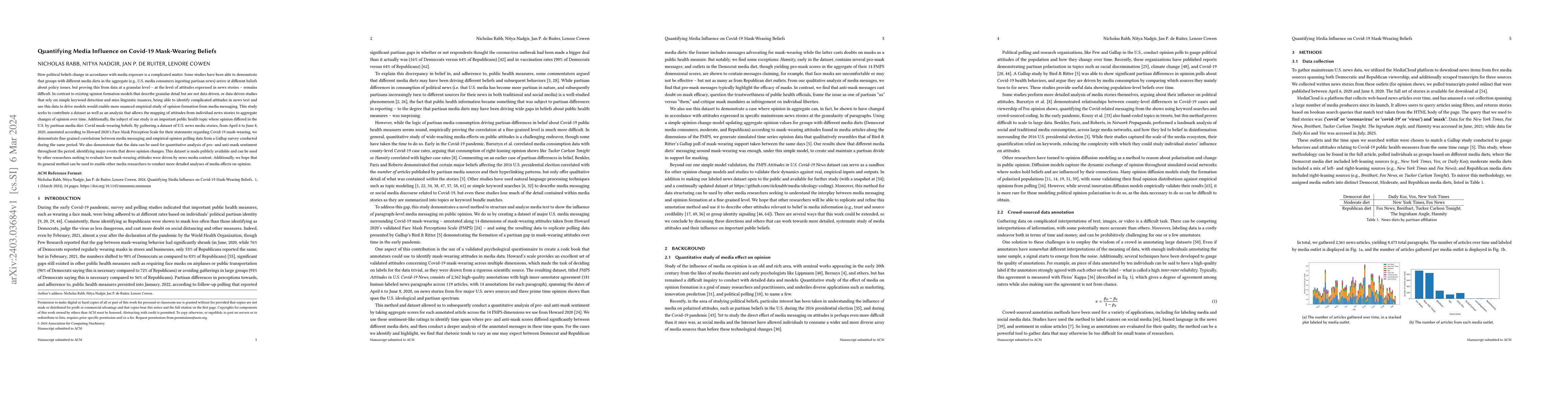 Thumbnail for Quantifying Media Influence on Covid-19 Mask-Wearing Beliefs