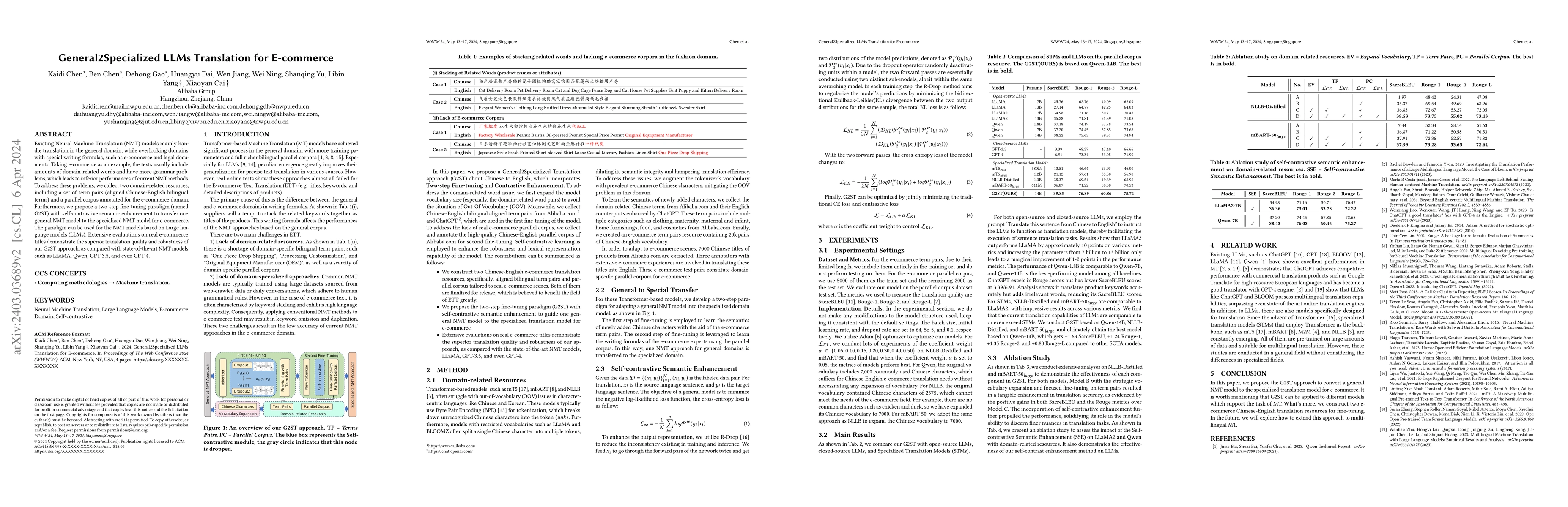 Thumbnail for General2Specialized LLMs Translation for E-commerce