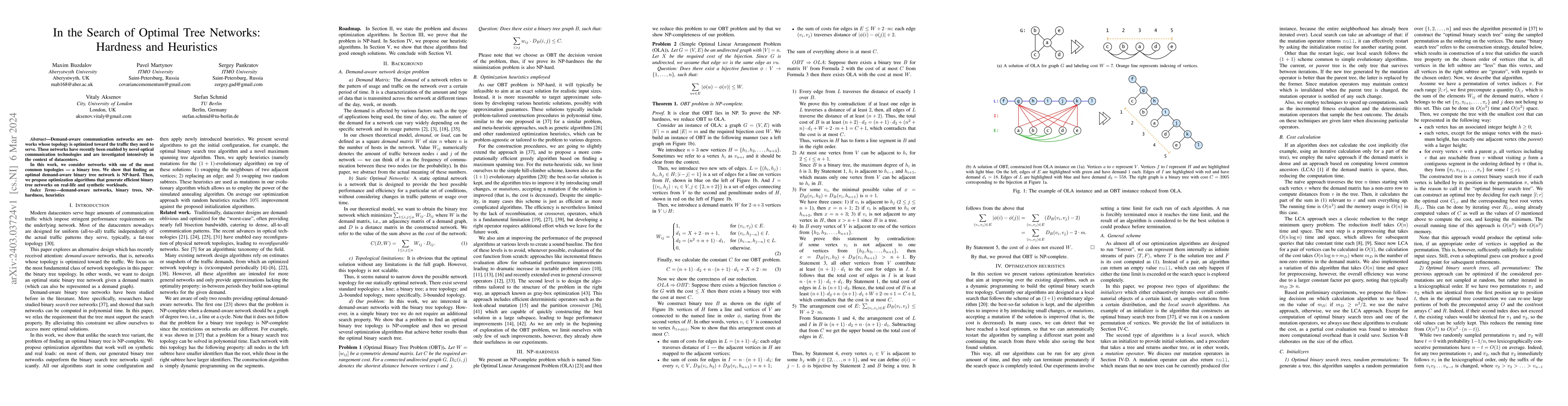 Thumbnail for In the Search of Optimal Tree Networks: Hardness and Heuristics