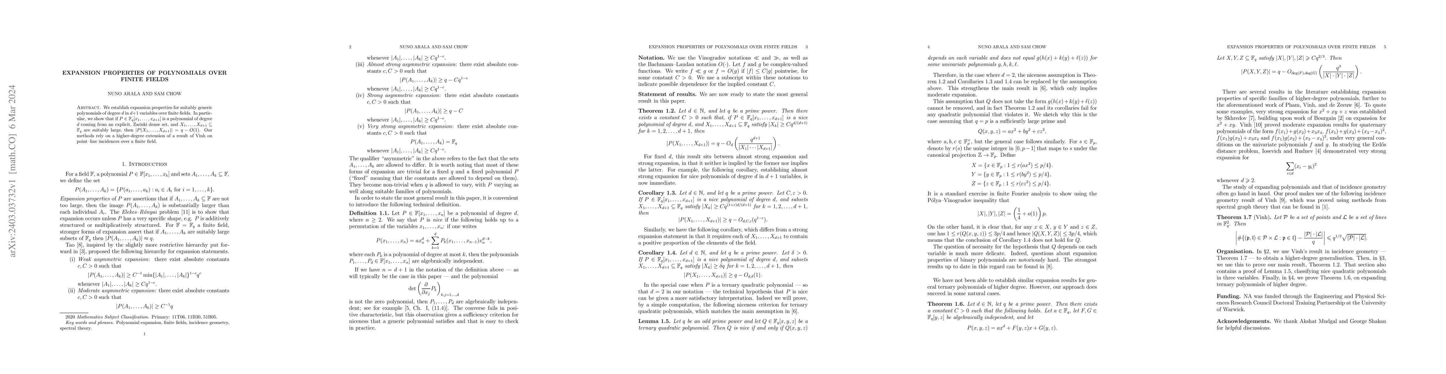 Thumbnail for Expansion properties of polynomials over finite fields