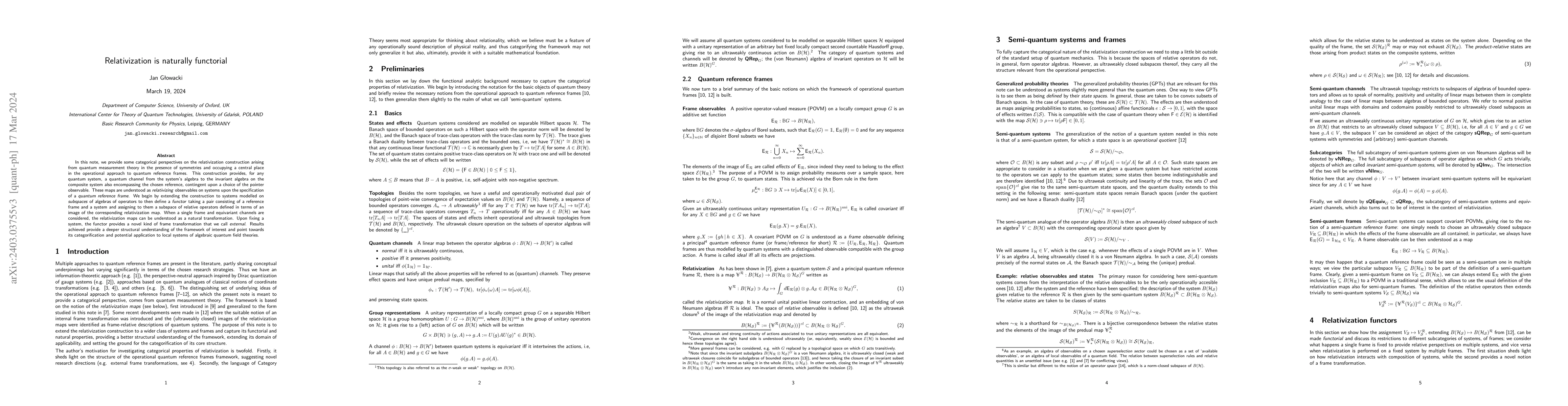 Thumbnail for Relativization is naturally functorial
