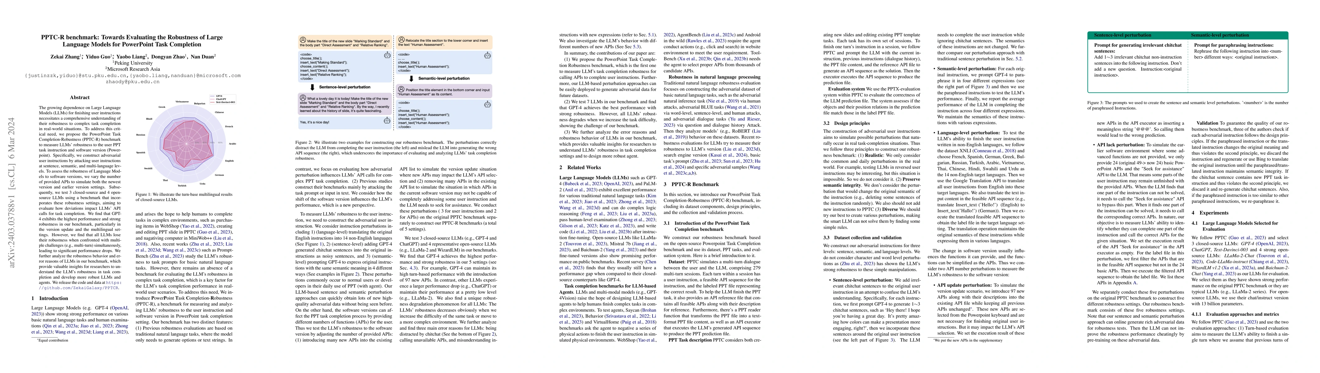 Thumbnail for PPTC-R benchmark: Towards Evaluating the Robustness of Large Language
  Models for PowerPoint Task Completion