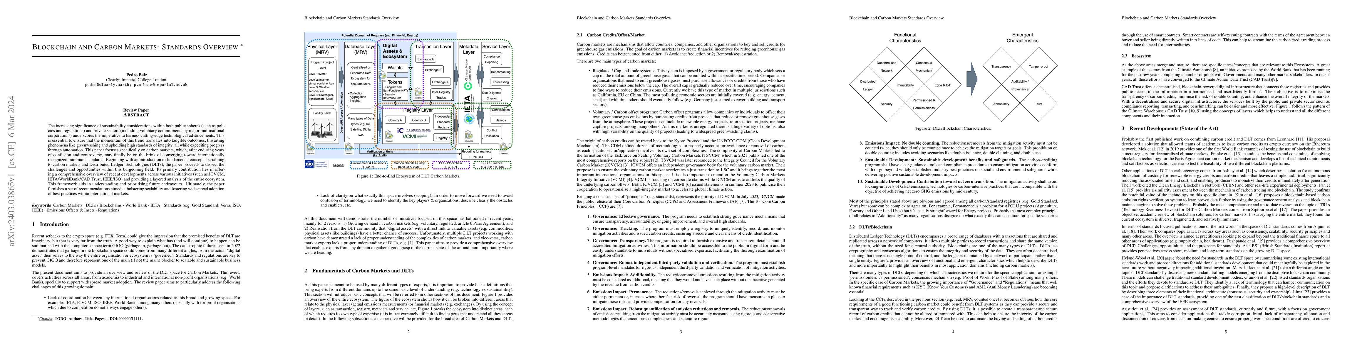 Thumbnail for Blockchain and Carbon Markets: Standards Overview