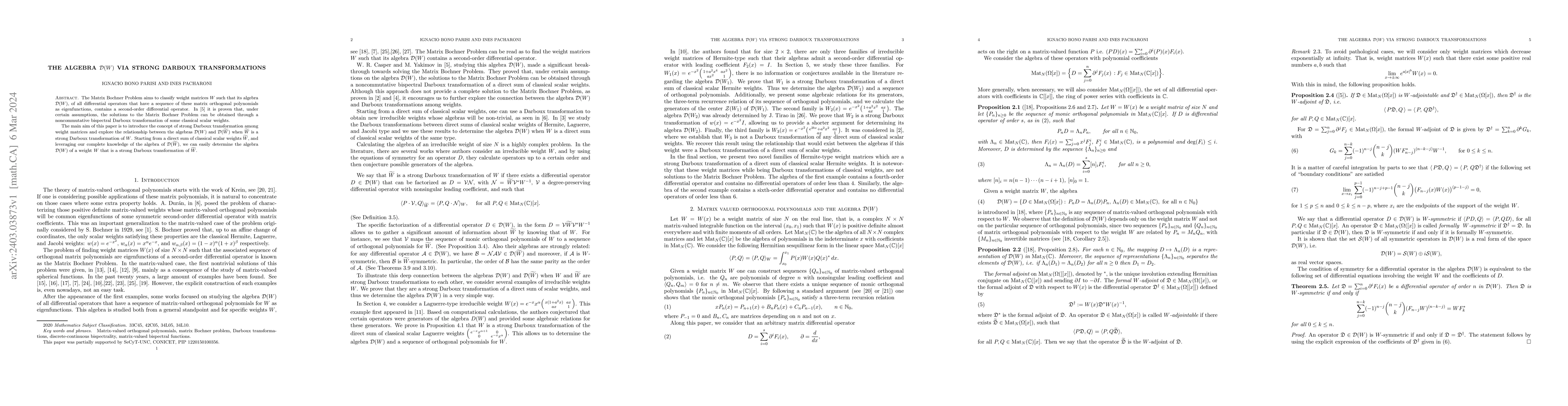 Thumbnail for The algebra $\mathcal{D}(W)$ via strong Darboux transformations