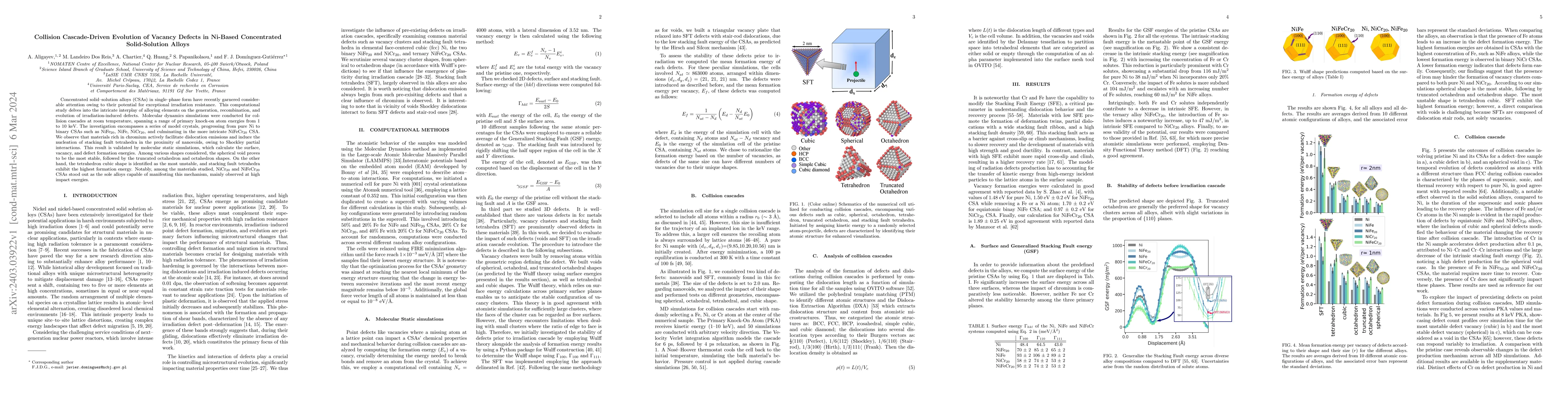 Thumbnail for Collision Cascade-Driven Evolution of Vacancy Defects in Ni-Based
  Concentrated Solid-Solution Alloys