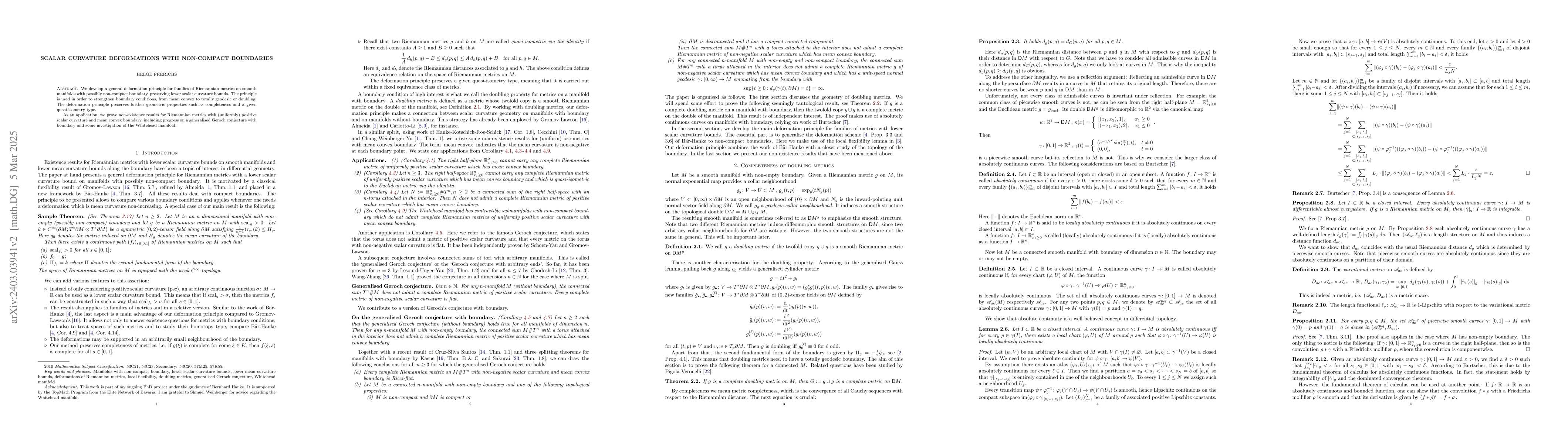 Thumbnail for Scalar curvature deformations with non-compact boundaries