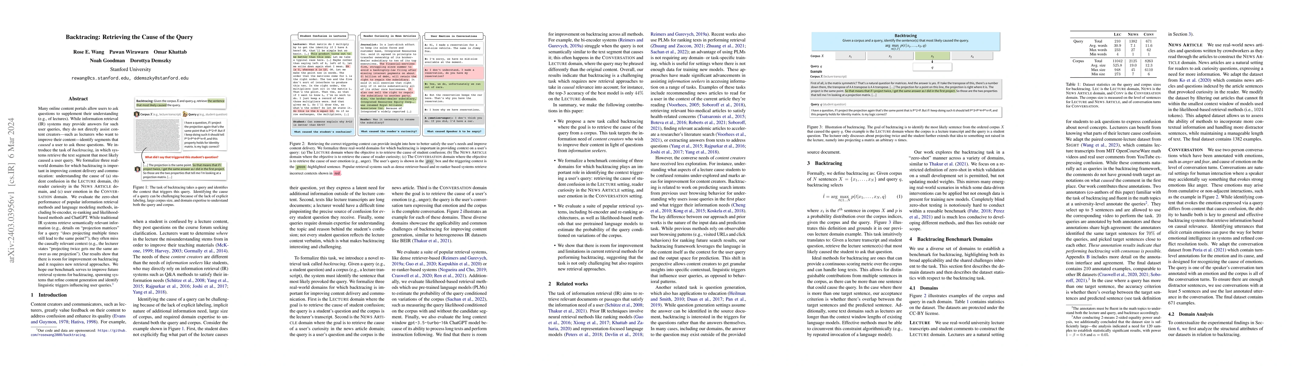 Thumbnail for Backtracing: Retrieving the Cause of the Query
