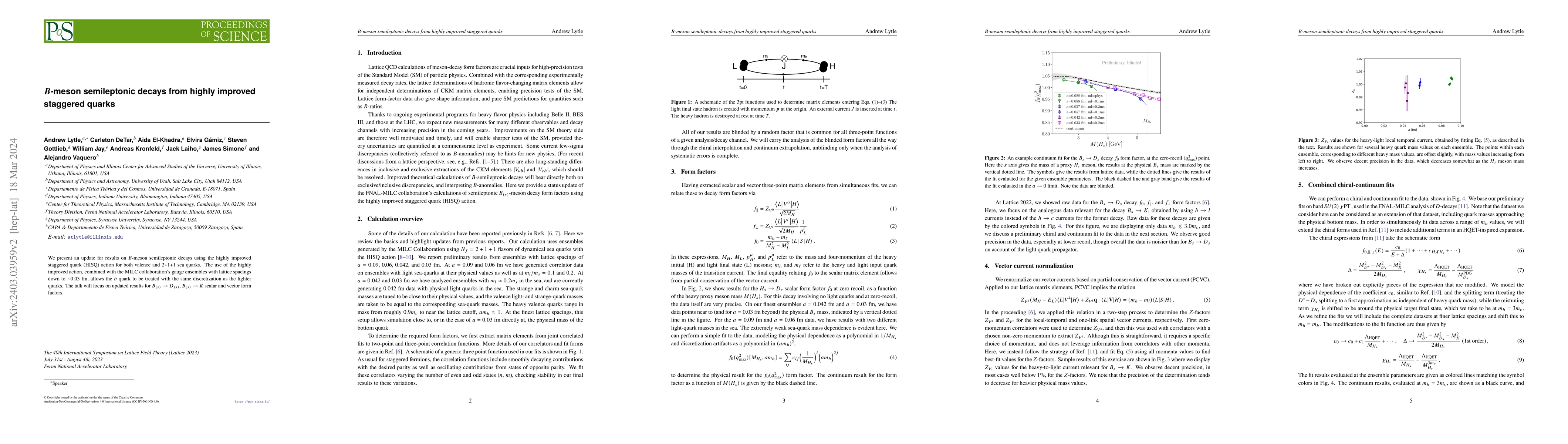 Thumbnail for $B$-meson semileptonic decays from highly improved staggered quarks